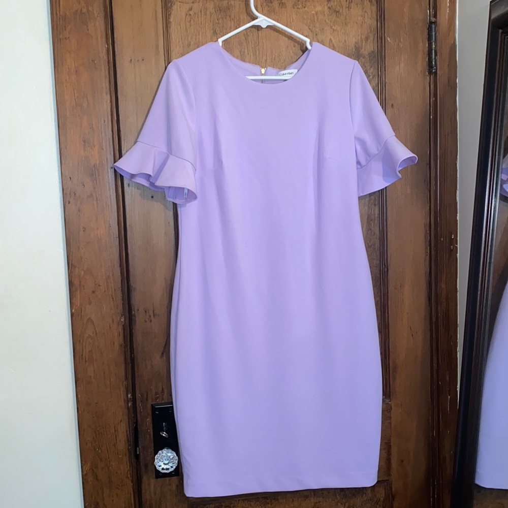 purple calvin klein NWOT dress